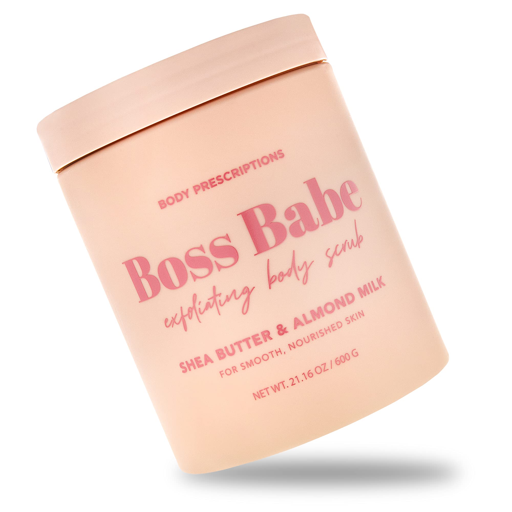 Body Prescriptions Exfoliating Body Scrub with Shea Butter & Almond Milk – Deep Cleansing & Nourishing for Ultra-Smooth Skin | Perfect for Dry Skin & Post-Workout Refreshment