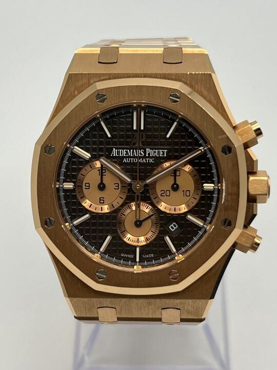 Audemars Piguet Royal Oak Selfwinding Chronograph 26331OR.OO.1220OR.02 18K Rose Gold Watch with Brown Dial - Luxury Men's Timepiece for Business, Gala & Special Occasions
