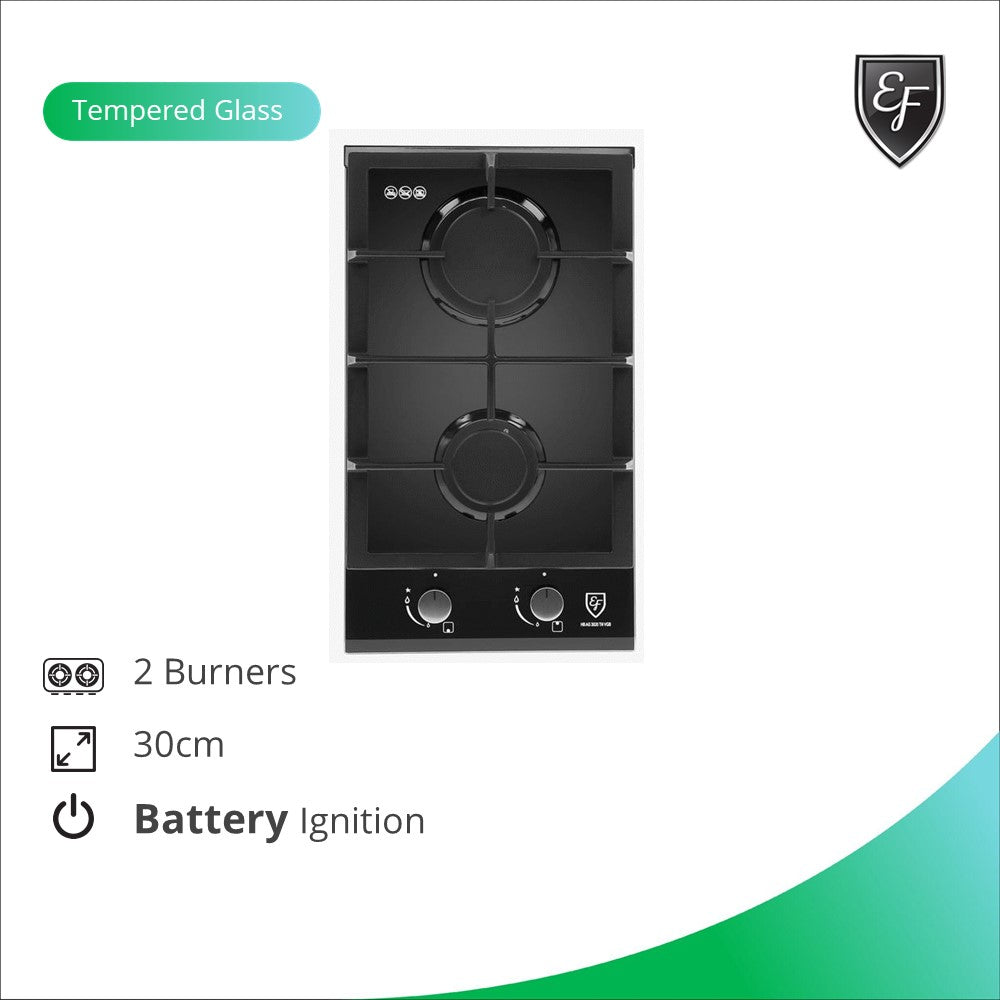 HB AG 3020 TN VGB 4-Burner Gas Cooktop - High Efficiency Stainless Steel Gas Hob for Modern Kitchens | Perfect for Home Cooking, Restaurants & Outdoor BBQs