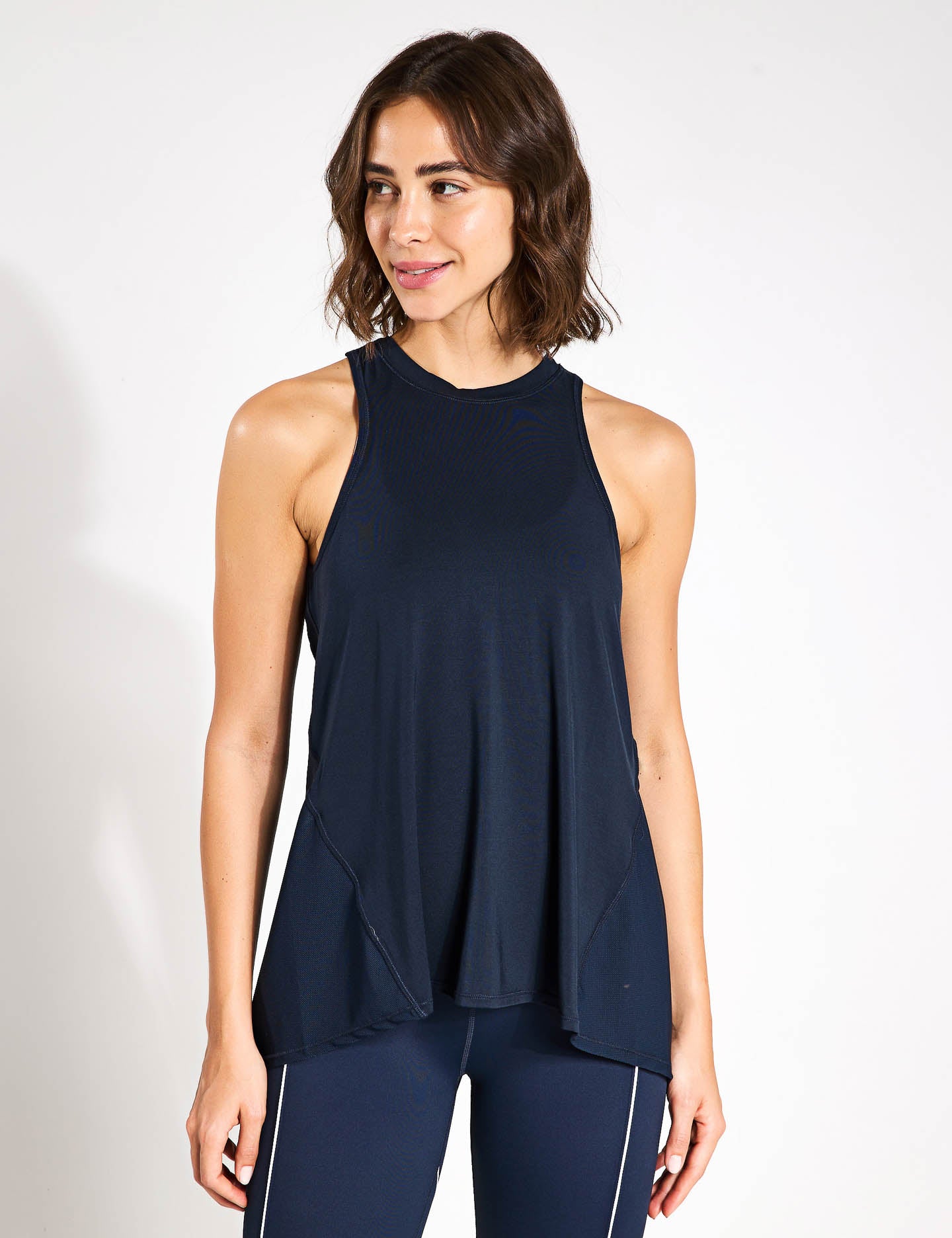 Kendall Tank Top - Sky Captain Blue Women's Casual Sleeveless Shirt for Summer, Beach, and Yoga Outfits