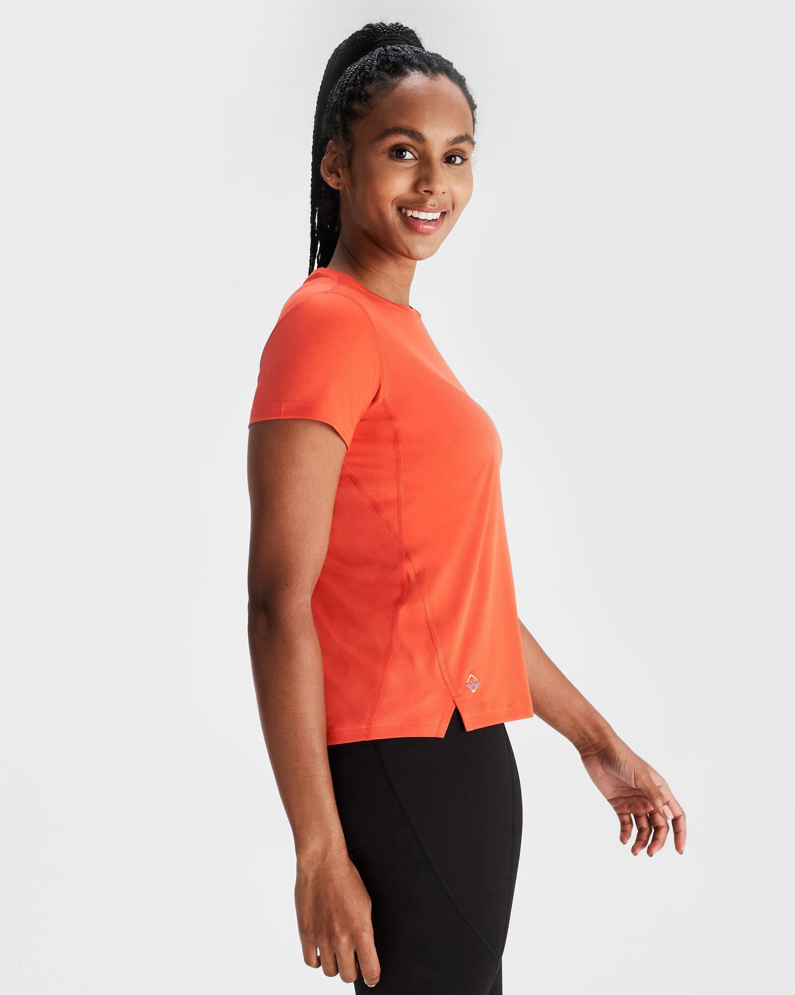Women's Seeker T-Shirt in Hut Orange - Comfortable Casual Tee for Everyday Wear, Outdoor Activities & Street Style Fashion
