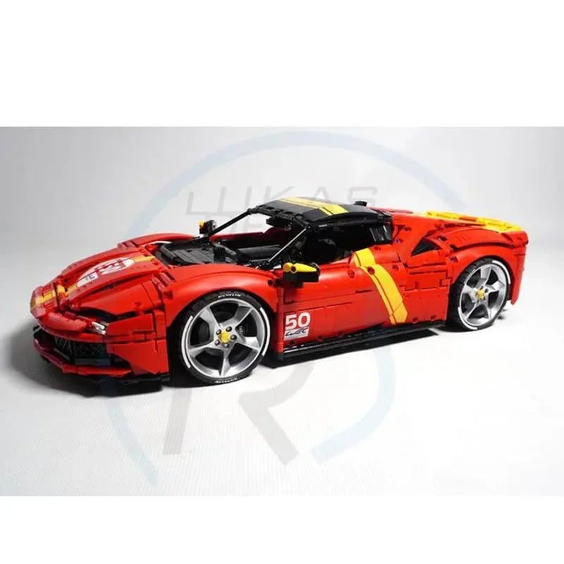 4550PCS MOC 143397 Ferrari SF90 Stradale Version 2.0 1:8 Scale Model Building Blocks Kit - Perfect for Collectors, DIY Enthusiasts & Ferrari Fans | Display, Gift, or Creative Play
