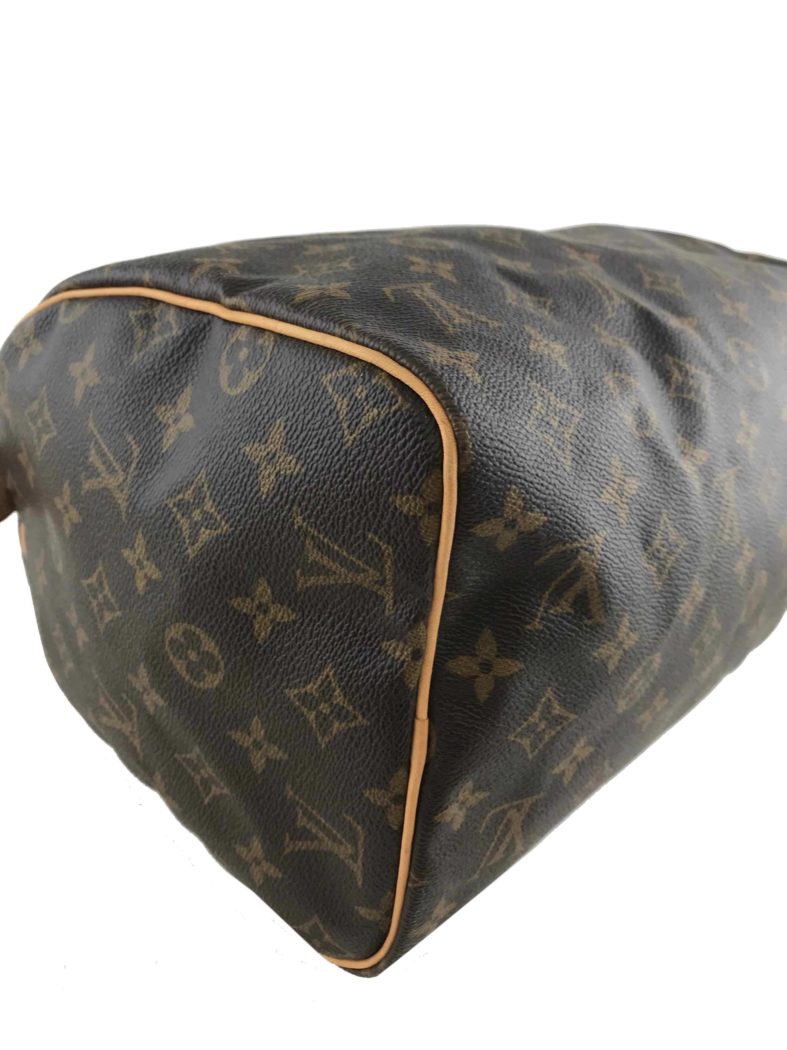 Authentic Louis Vuitton Monogram Speedy 30 Handbag - Luxury Canvas Shoulder Bag for Women - Perfect for Work, Travel & Everyday Use