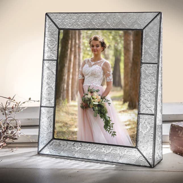 8x10 Clear Glass Picture Frame - Vertical Tabletop Display for Home & Gifts