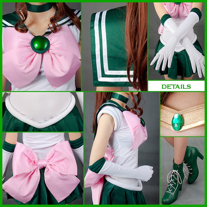 Anime Cosplay Dress for Women - White Red Blue Orange Halloween Costume | Perfect for Cosplay Events, Halloween Parties, and Themed Gatherings