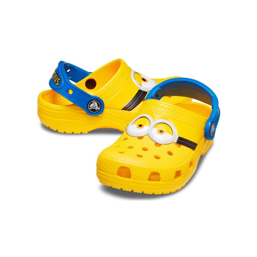 Crocs Unisex-Child Fun Lab Minion Clog | Kids' Lightweight Comfortable Water Shoes for Beach, Pool & Outdoor Play | Non-Slip & Easy to Clean
