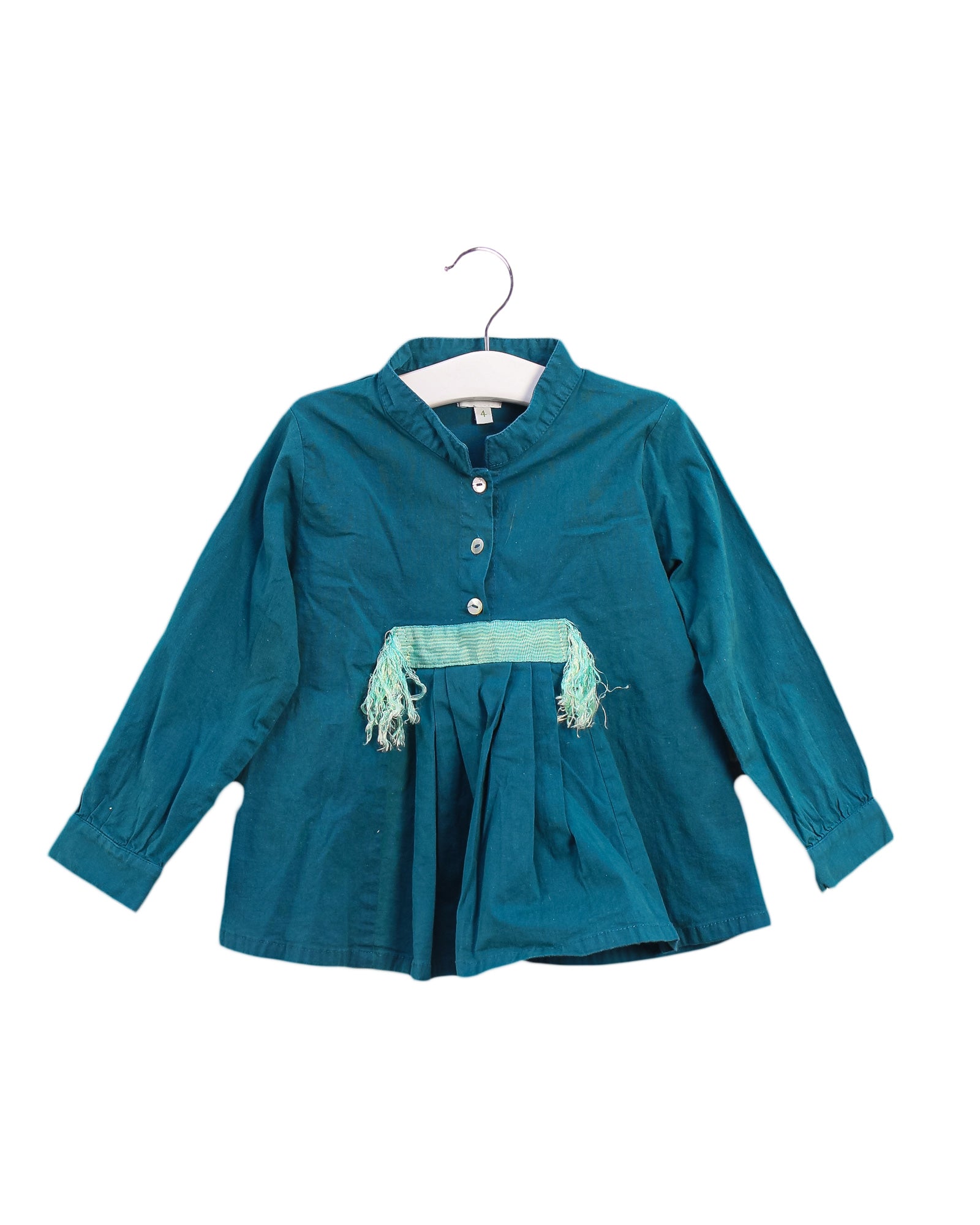 Long Sleeve Top for Girls 4T | Soft Cotton Comfortable Blouse | Perfect for School, Playdates & Casual Outings