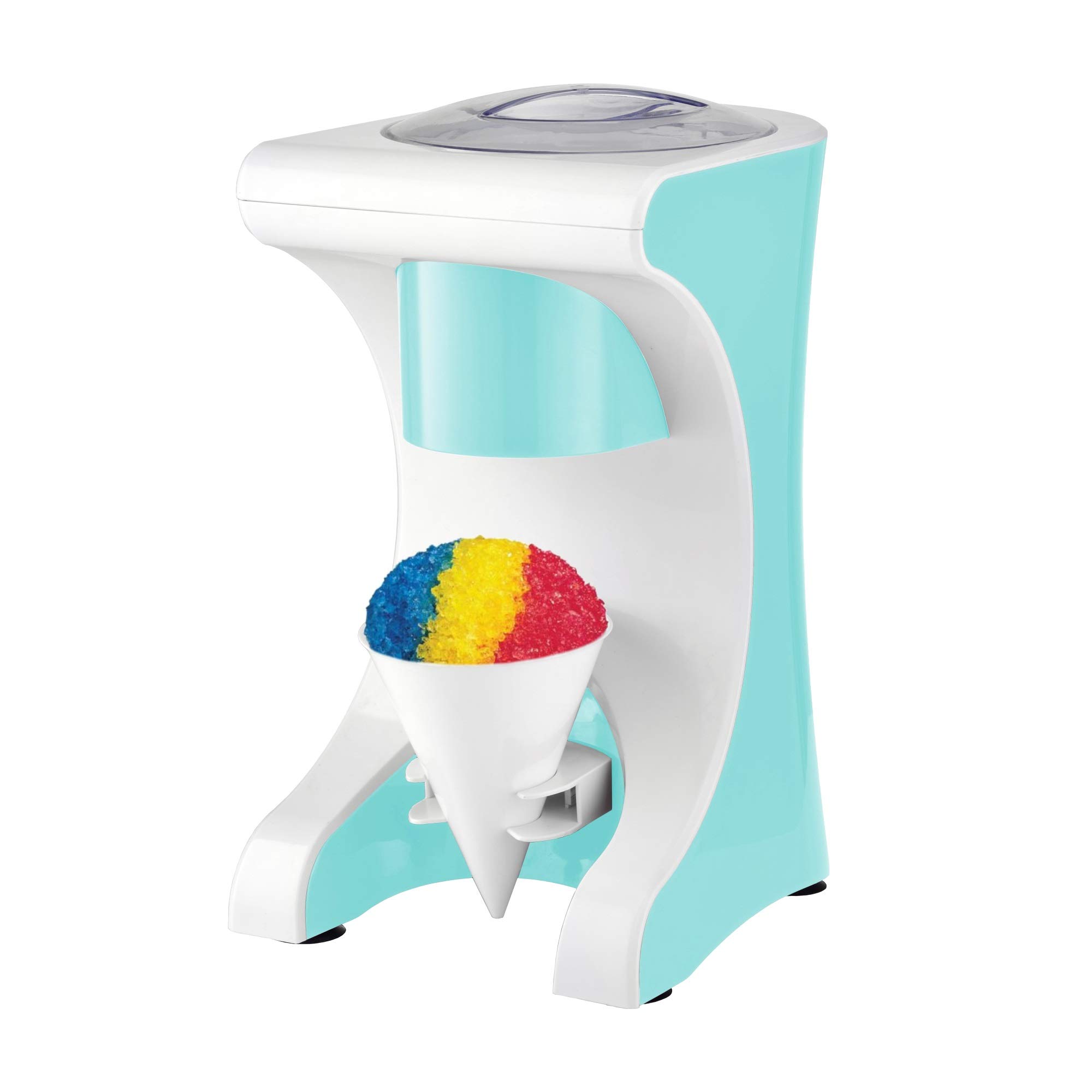 Brentwood TS-1420BL Blue Snow Cone Maker & Shaved Ice Machine - Compact Countertop Appliance for Home, Parties & Summer Treats