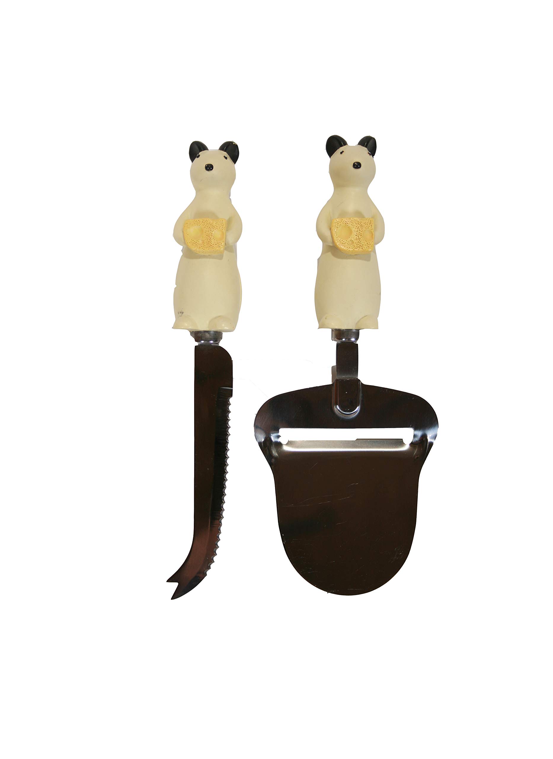 Premium Stainless Steel Cheese Knife and Planer Set - Crab & Mouse Design for Cheese Lovers | Perfect for Wine Parties, Charcuterie Boards & Gourmet Cheese Tasting