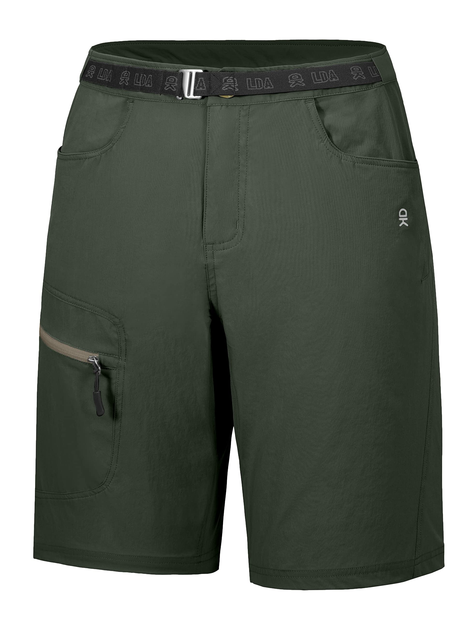 Little Donkey Andy Men's Hiking Cargo Shorts with Belt - Lightweight Quick-Dry Bermuda Shorts for Outdoor Adventures, Camping & Travel