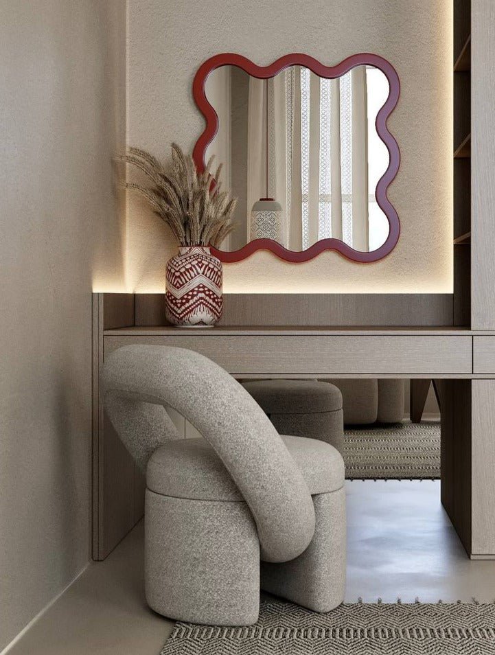 Oitoproducts 8-Piece (3x3) Decorative Wall Mirror Set - Stylish Home Decor for Living Room, Bedroom, Bathroom & Entryway