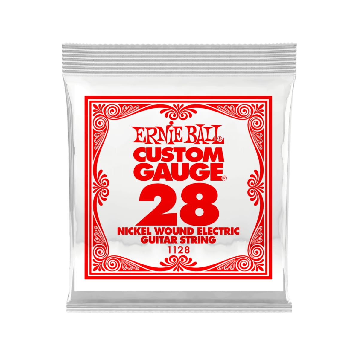 Ernie Ball Nickel Wound Single Guitar Strings 3-Pack .028 Gauge - Premium Electric Guitar Strings for Smooth Playability & Bright Tone - Perfect for Rock, Blues & Jazz Performances