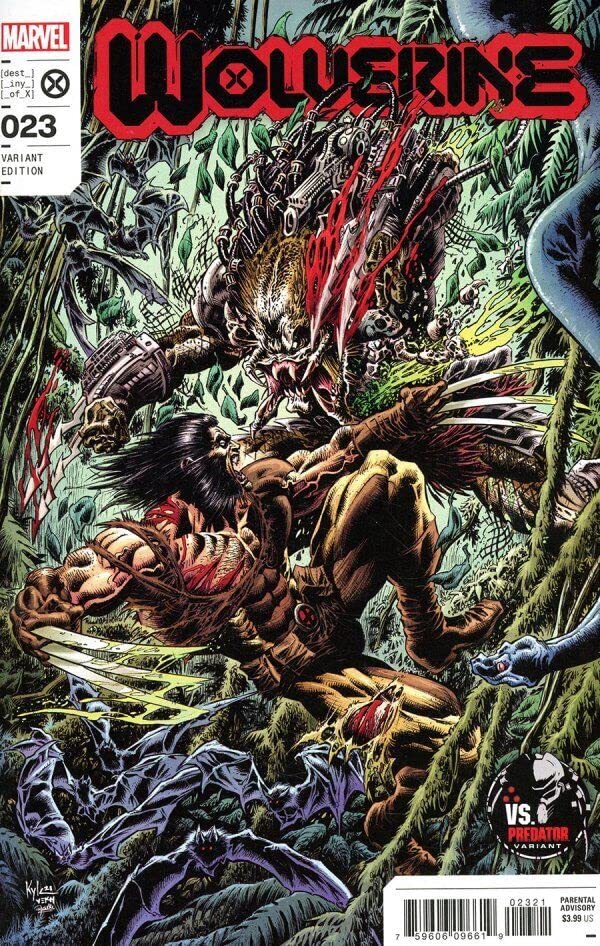 Wolverine (7th Series) #23A VF/NM Marvel Comic Book - vs Predator Variant | Rare Collectible for Fans & Comic Enthusiasts | Perfect for Display & Investment
