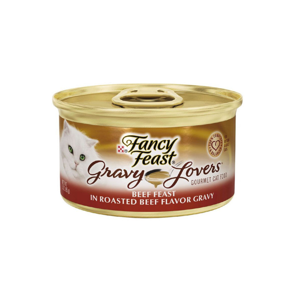 Fancy Feast Wet Cat Food Bundle - 24 Pack of 85g Chunky Classic Gravy Kitten Food with Creamy Chicken Liver & Chicken Recipe | High Protein, Nutritious & Healthy Wet Food for Kittens & Adult Cats | Perfect for Mealtime, Travel & Treats