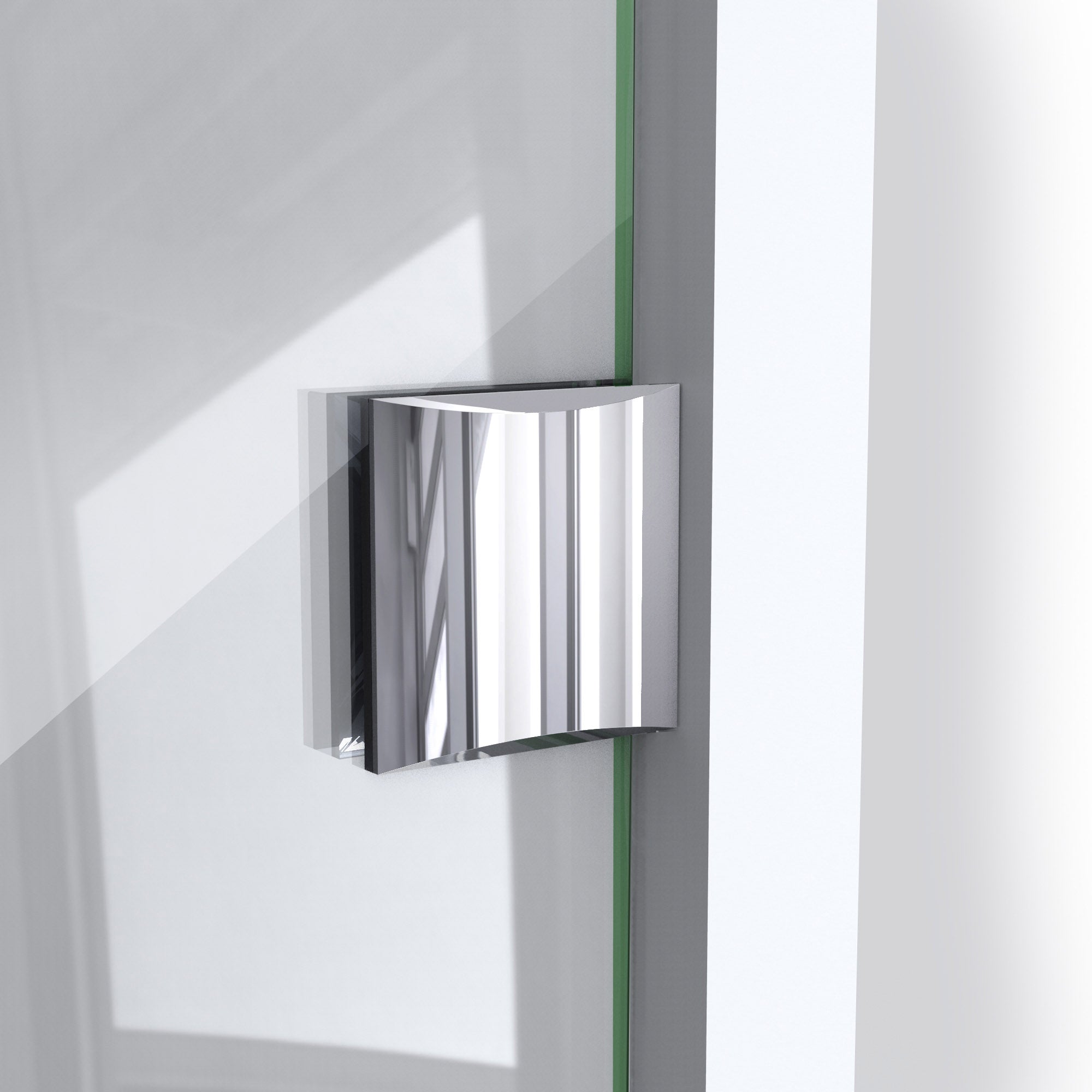 DreamLine Prism Lux 42x42x74.75 Inch Frameless Hinged Shower Enclosure with SlimLine Base Kit - Modern Bathroom Upgrade for Small Spaces & Luxury Homes