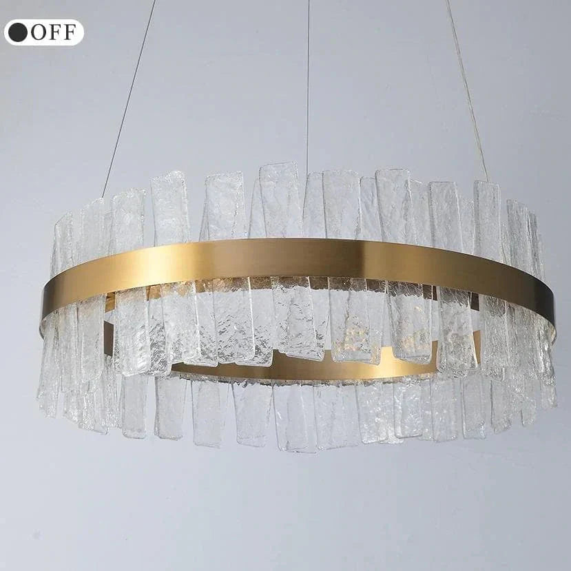 Beryl Modern Round Crystal Chandelier - Elegant Lighting Fixture for Dining Room, Living Room & Bedroom Decor