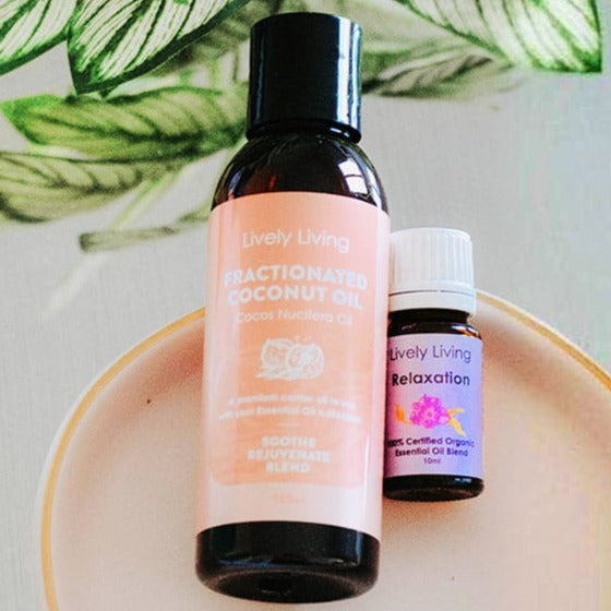 Pure Fractionated Coconut Oil 125ml - Lightweight & Odorless Carrier Oil for Massage, Aromatherapy & Skin Care