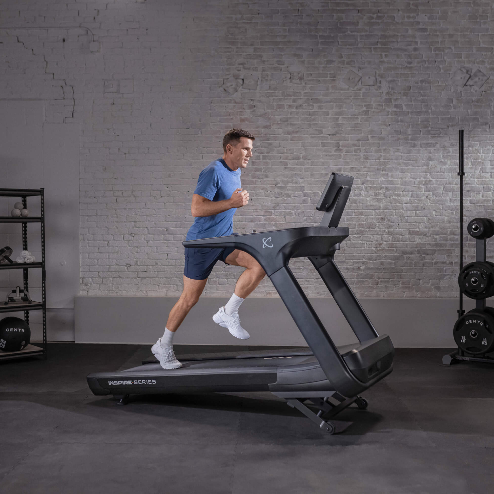 Inspire Series T7S Treadmill - Foldable Electric Running Machine with LCD Display for Home Gym & Cardio Workout - Perfect for Small Spaces & Indoor Fitness Training