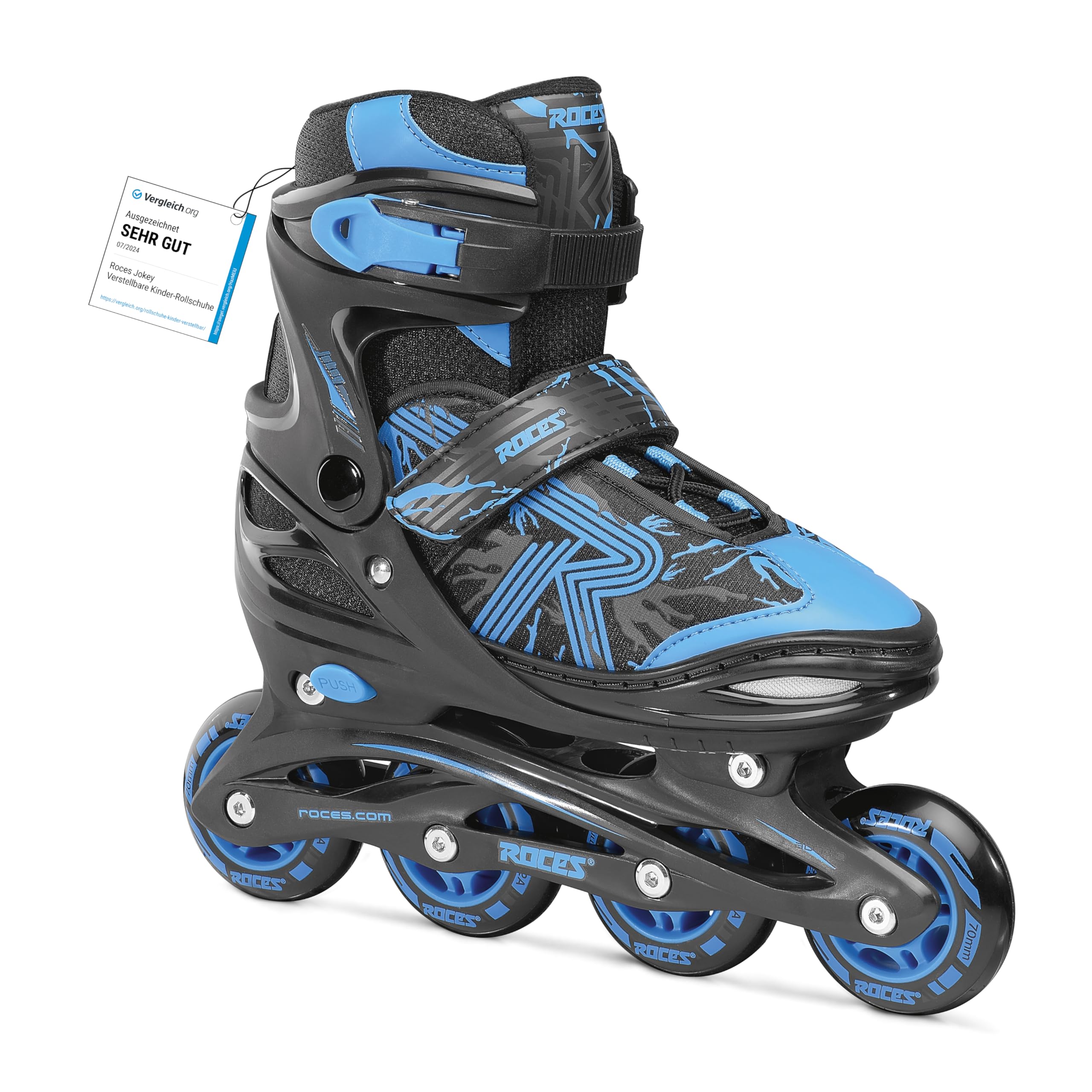 Roces Jokey 3.0 Boys Inline Skates for Kids - Adjustable Youth Rollerblades for Outdoor Sports, Fitness & Fun Activities