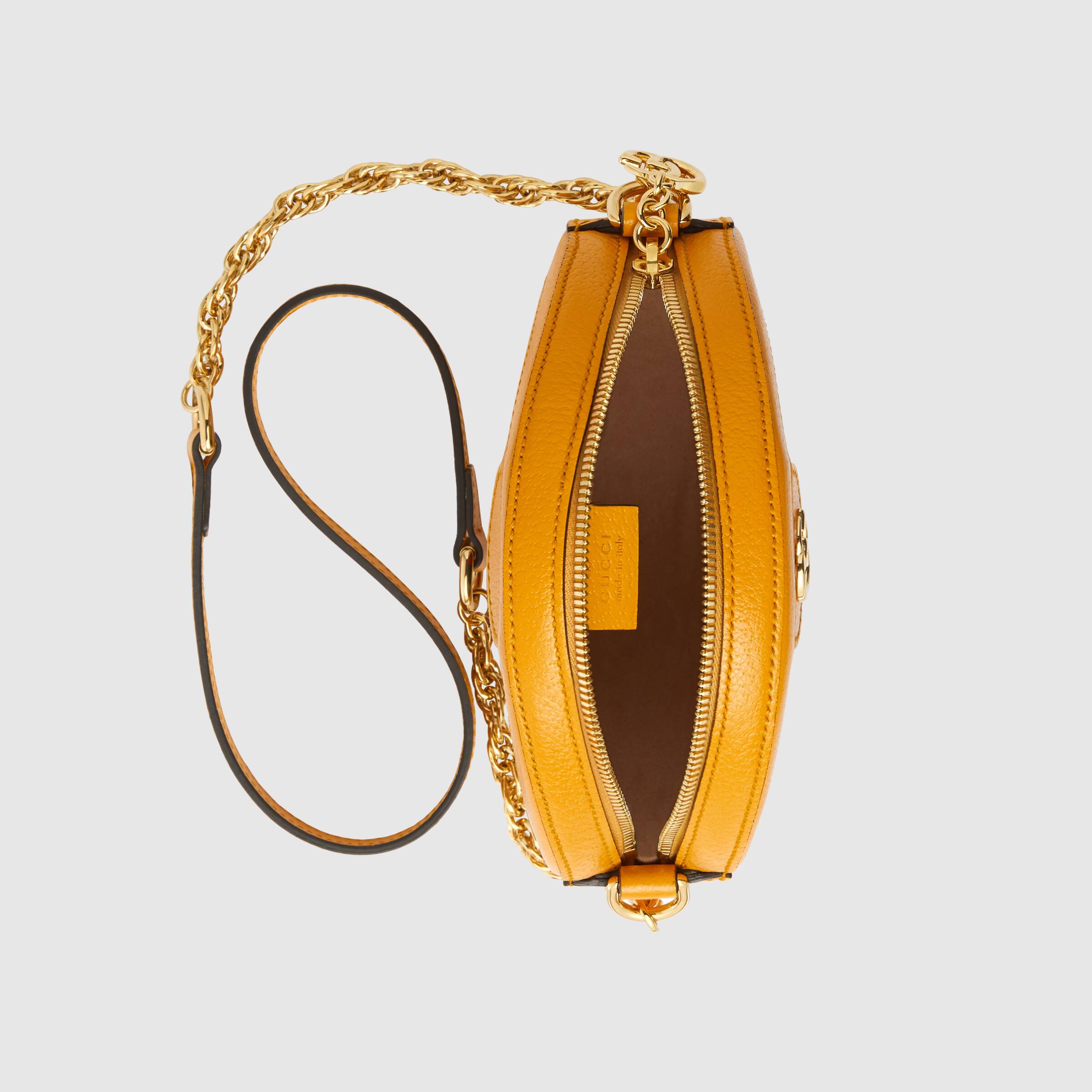 Gucci Ophidia GG Flora Mini Round Shoulder Bag in Yellow | Luxury Crossbody Purse for Women | Perfect for Date Night, Shopping & Travel