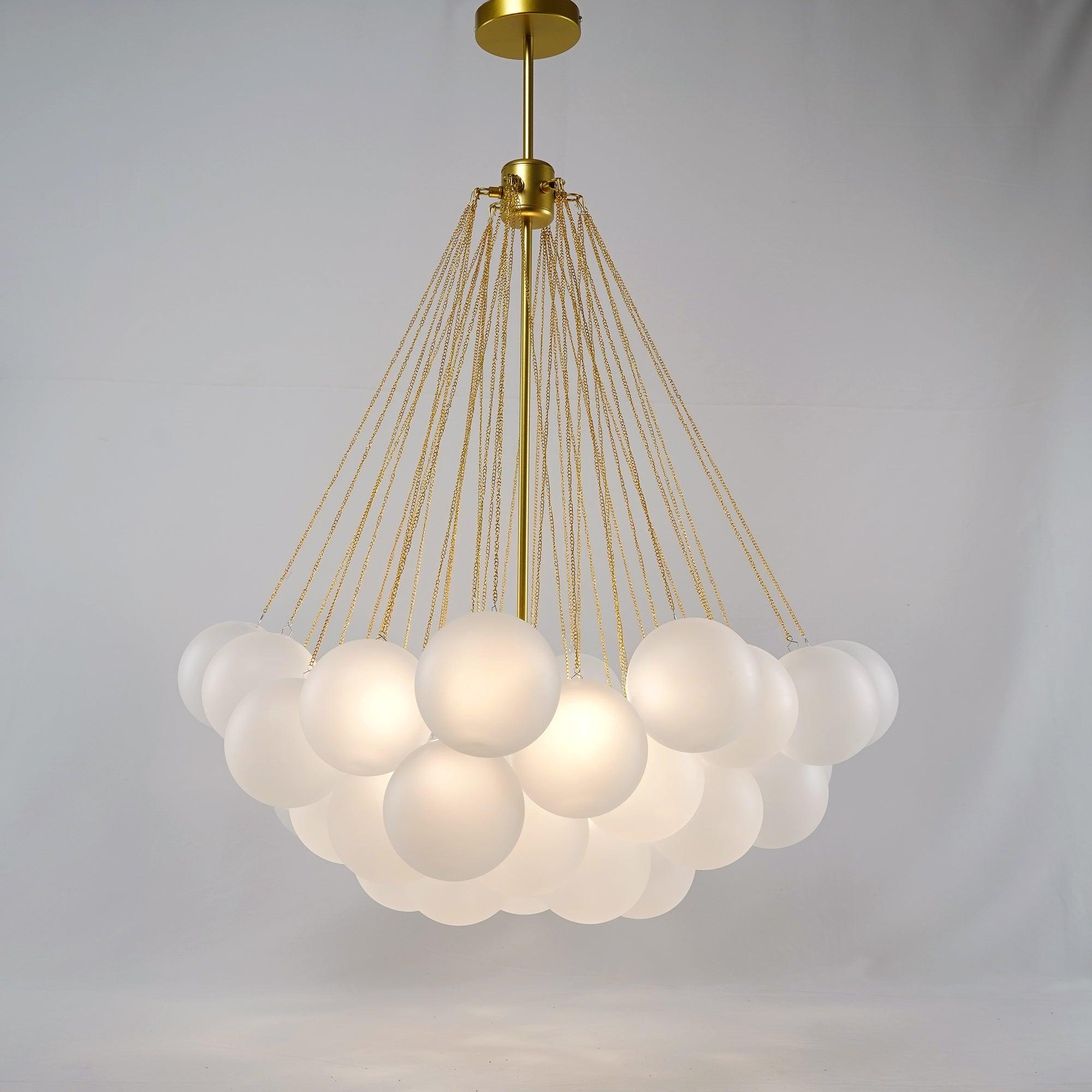 Elegant Bubble Chandelier - Modern Crystal Ceiling Light Fixture for Dining Room, Bedroom & Living Room Decor | Perfect for Home, Wedding & Event Lighting