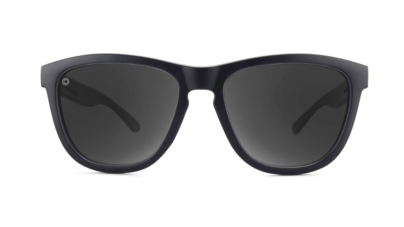 Premium Sports Sunglasses - Black on Black Polarized UV Protection for Running, Cycling & Outdoor Activities