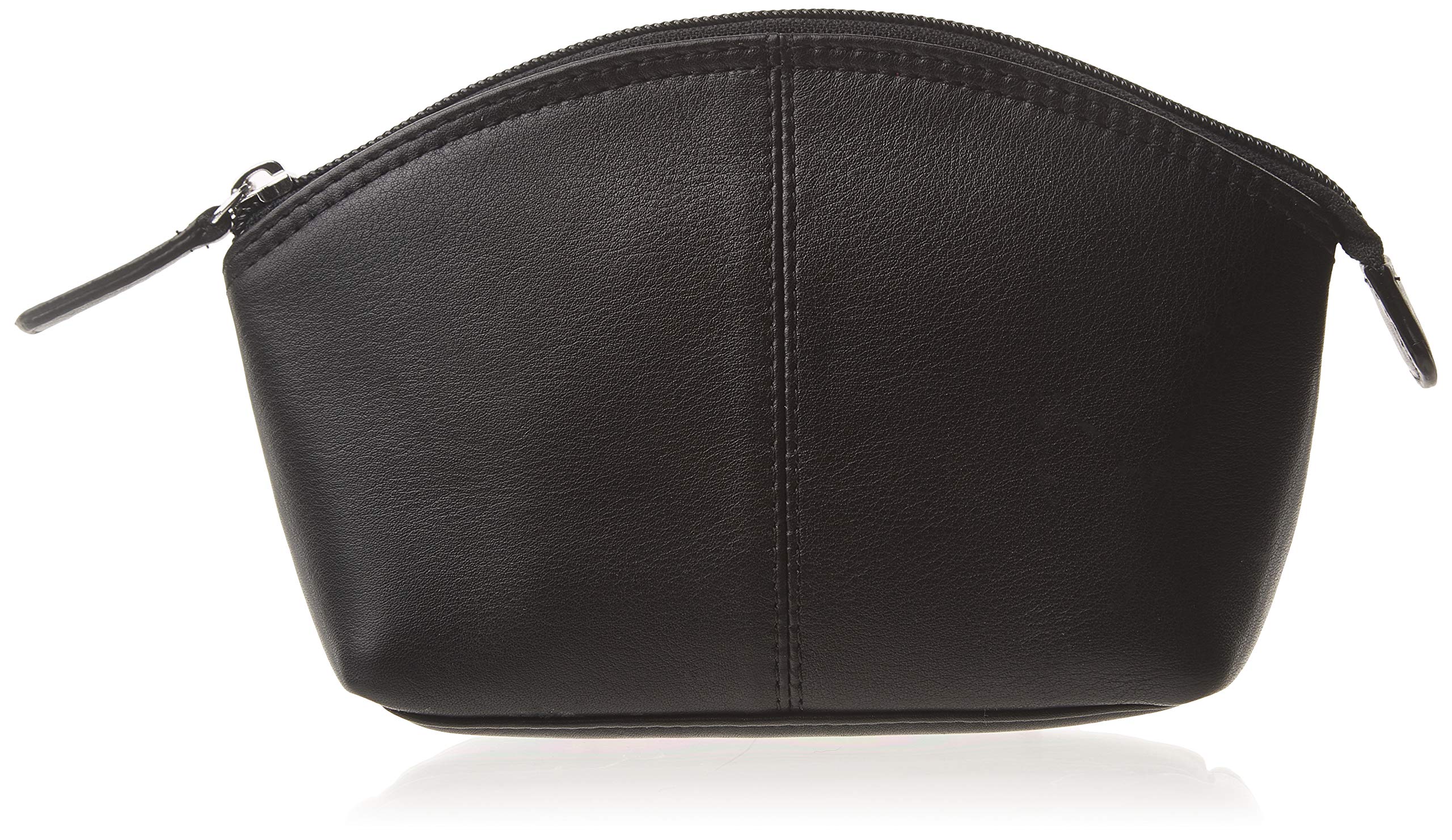 Genuine Leather Makeup Case - Premium Leather Cosmetic Clutch with Secure Zipper for Makeup Essentials | Travel, Home & On-the-Go Organization | ili New York