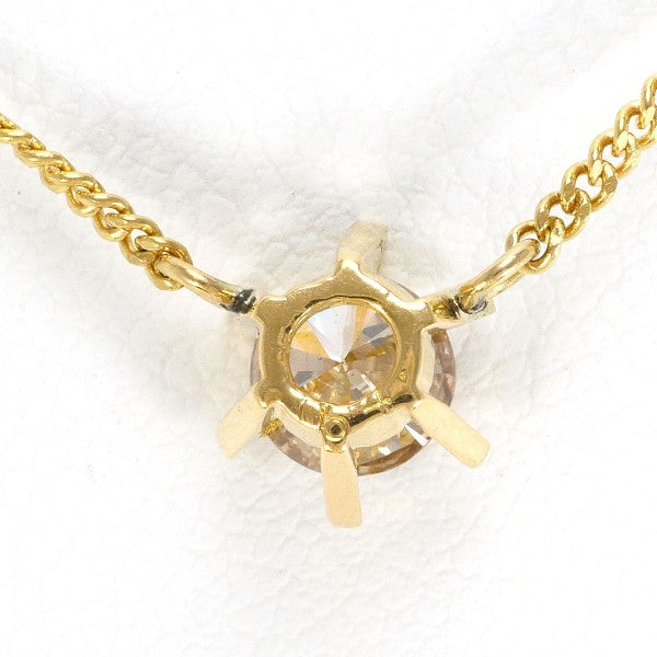 18K Yellow Gold Brown Diamond Pendant Necklace for Women - Elegant Jewelry Gift for Birthday, Anniversary & Special Occasions