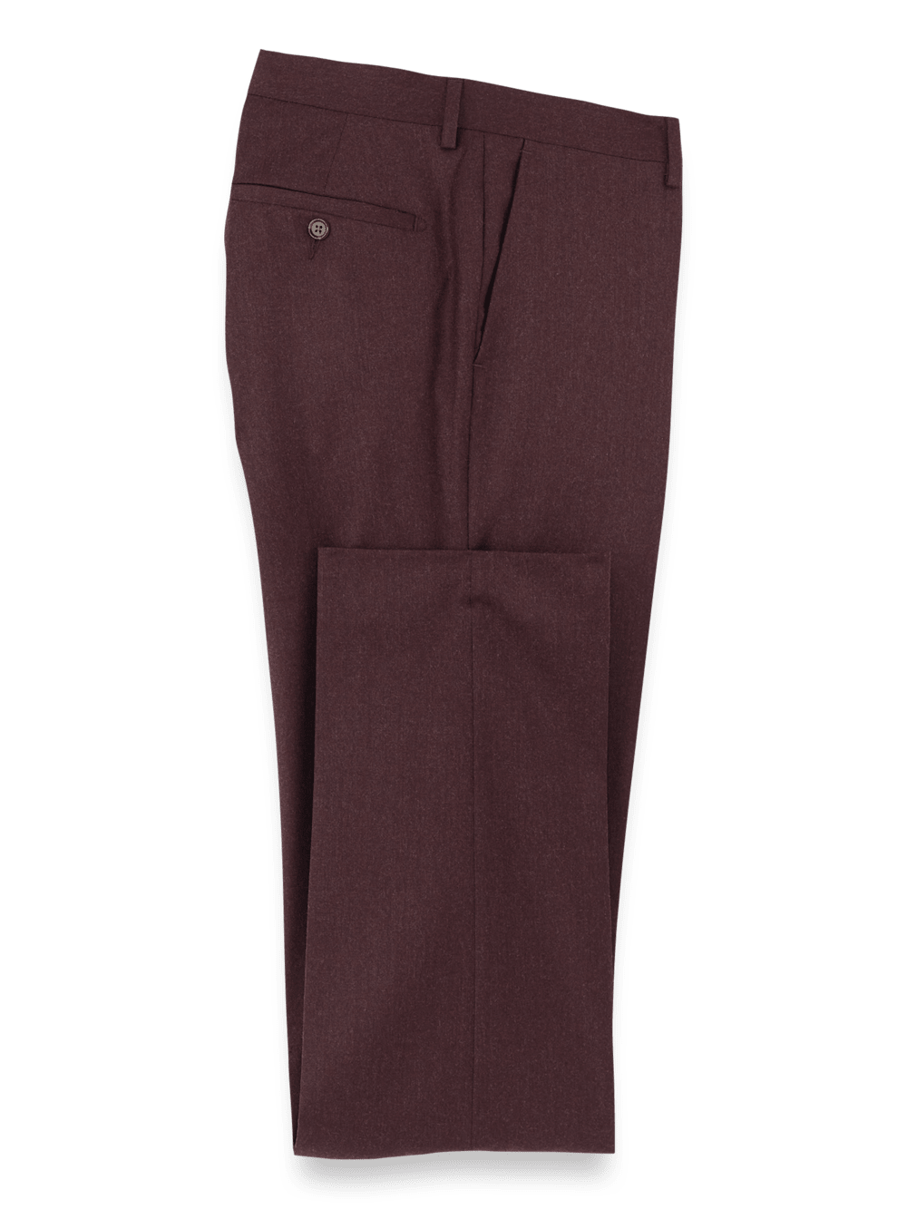 Premium Wool Flannel Pants for Men - Soft & Warm Burgundy Plaid Lounge Pants - Perfect for Winter, Home Relaxing & Casual Outings