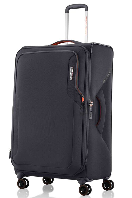 American Tourister Applite 5.0 82/31 Expandable Luggage - Lightweight Durable Suitcase with Spinner Wheels, Grey - Perfect for Business Travel & Weekend Getaways