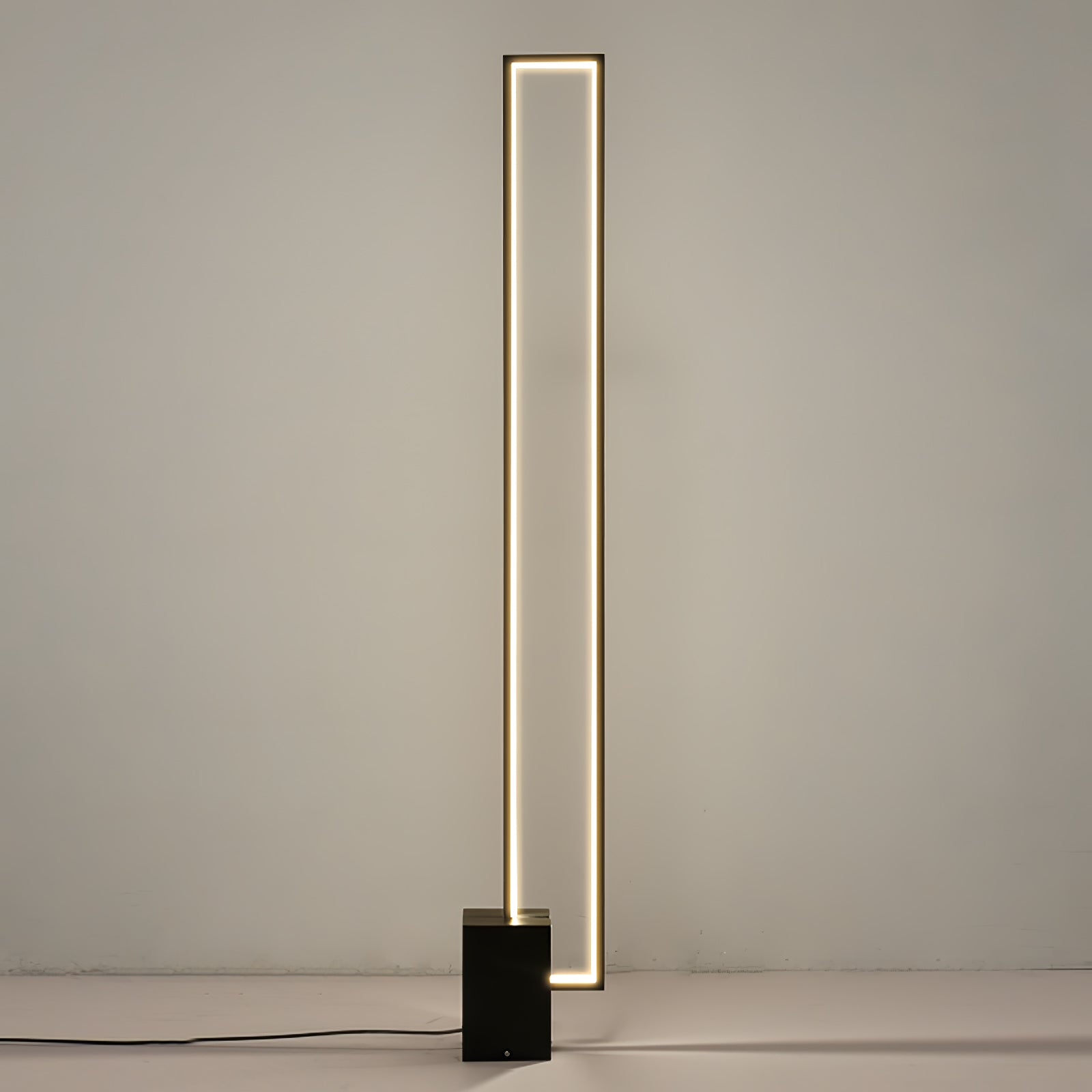 Modern Edge Floor Lamp - Adjustable LED Standing Light for Living Room, Bedroom & Office - Dimmable Brightness, Energy Efficient Lighting for Reading, Relaxing & Working