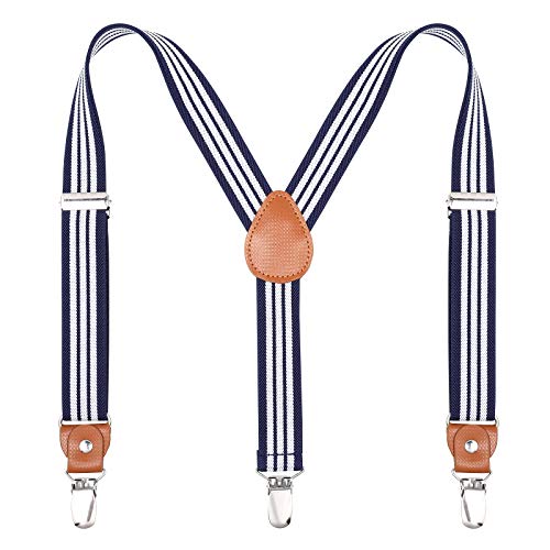 Navy Blue & White Stripes