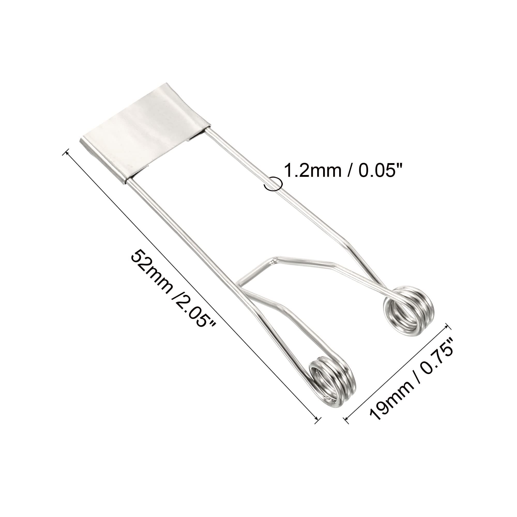 PATIKIL 52x19mm Downlight Spring Clips 10 Pack - Recessed Lighting Accessories for Ceiling Lamps - Secure & Easy Installation