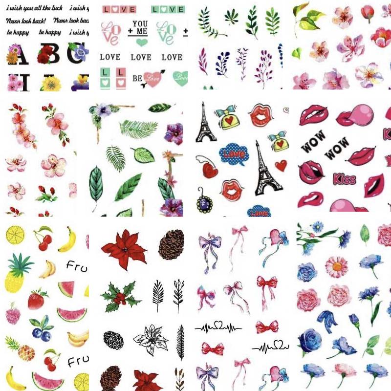 Nail Art Stickers E Collection - Premium DIY Nail Decals for Women | Waterproof & Long Lasting | Perfect for Parties, Weddings & Everyday Nail Designs