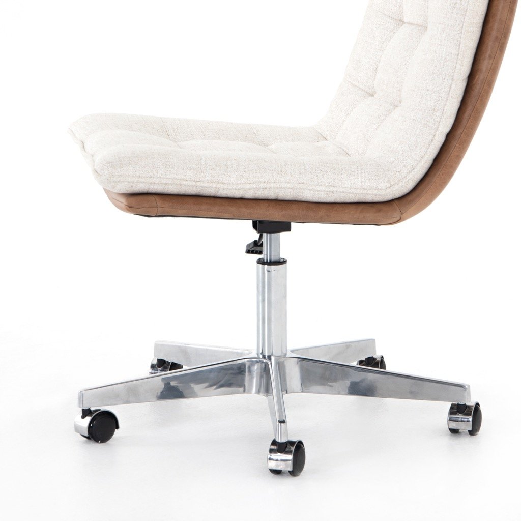 Quinn Desk Chair - Ergonomic Office Chair with Saddle Seat for Comfort & Support - Perfect for Home Office, Study & Workspaces