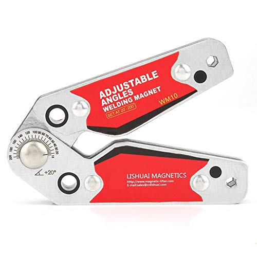 Adjustable Angle Magnetic Welding Holder (20°-200°) - Heavy Duty Welding Magnet Tool for Metal Fabrication, Welding Projects & DIY Repairs - Perfect for Automotive, Construction & Home Workshop Use