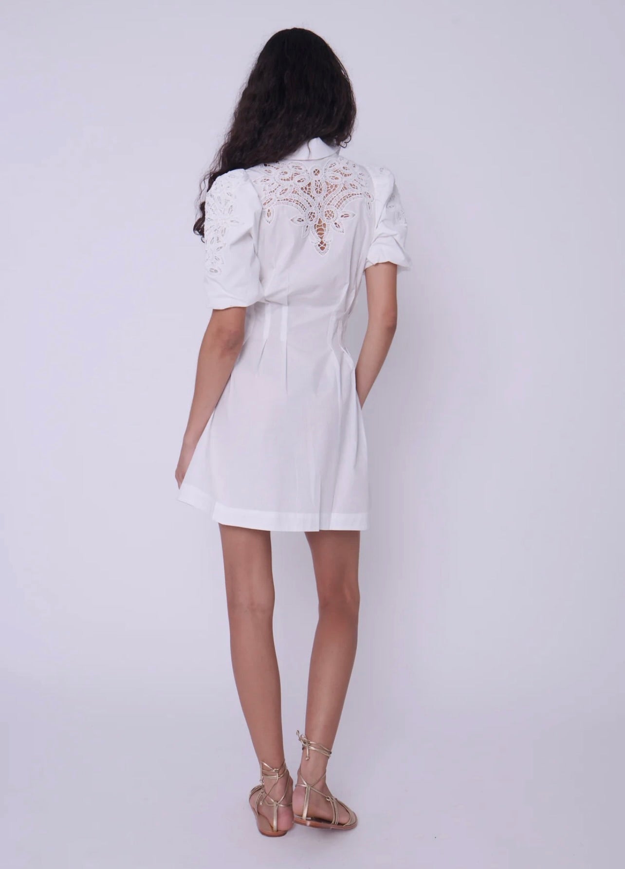 Marta Mini Dress in White - Elegant Summer Party Dress for Women, Perfect for Weddings, Dates & Night Out