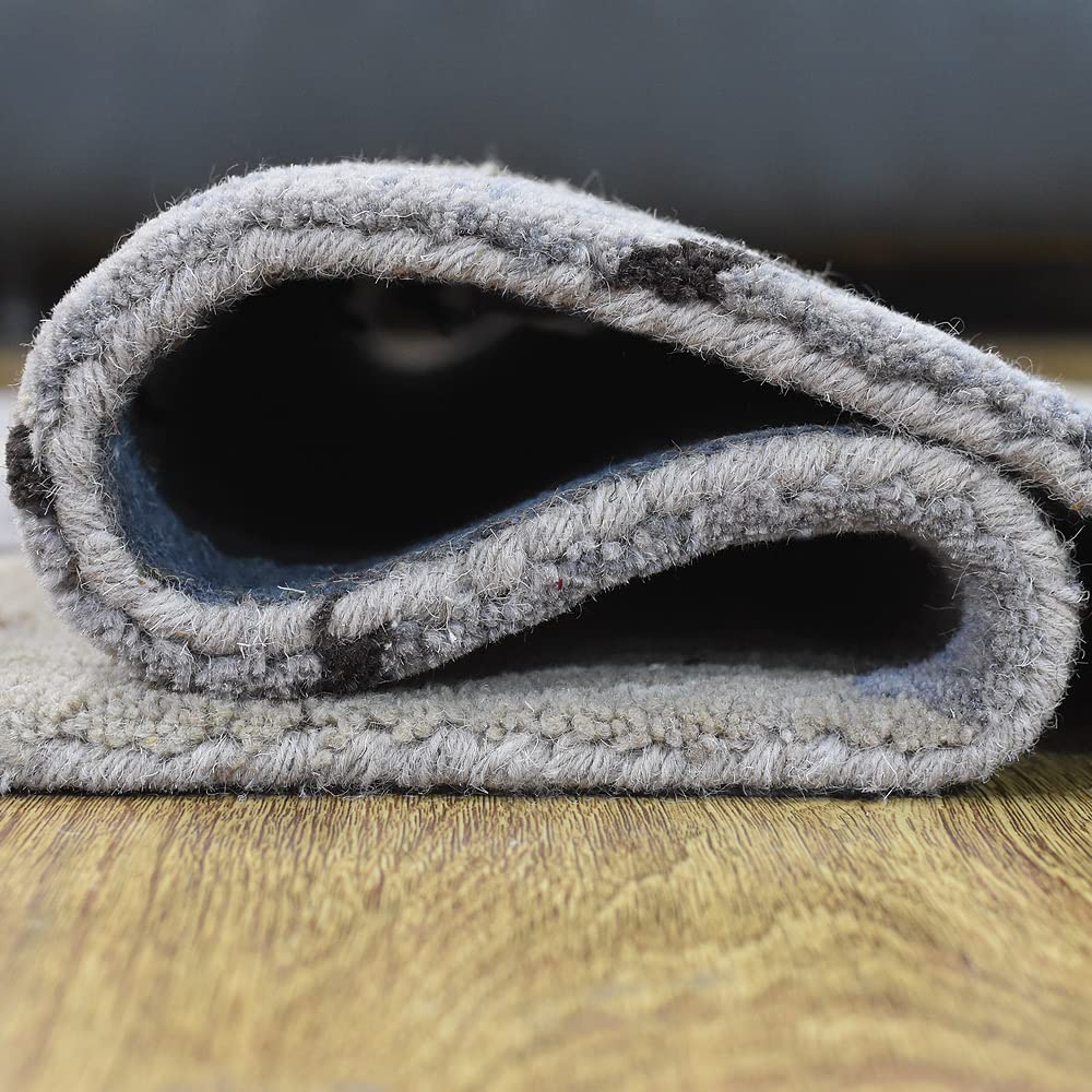 Hand Tufted Wool Eco-Friendly Runner Rug 2'6