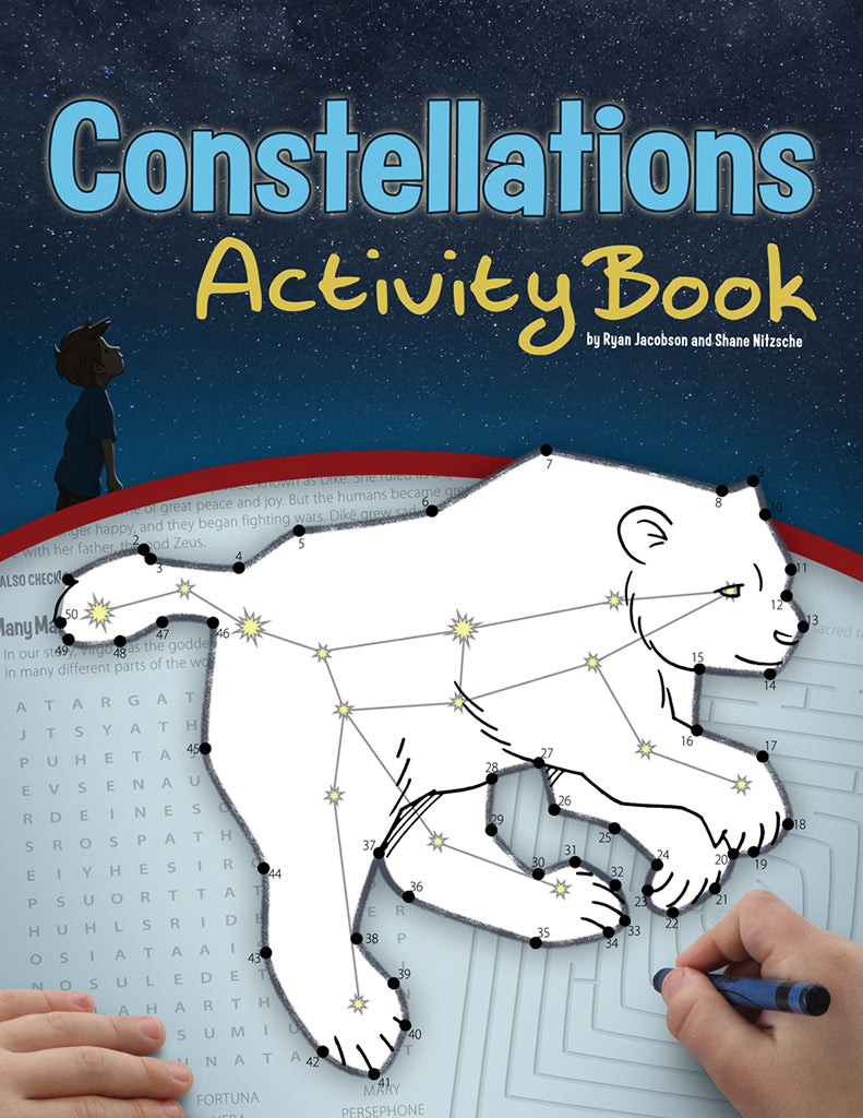 Constellations Activity Book for Kids - Learn Stars & Astronomy with Fun Stargazing Games & Puzzles | Perfect for Classroom, Homeschool & Outdoor Camping
