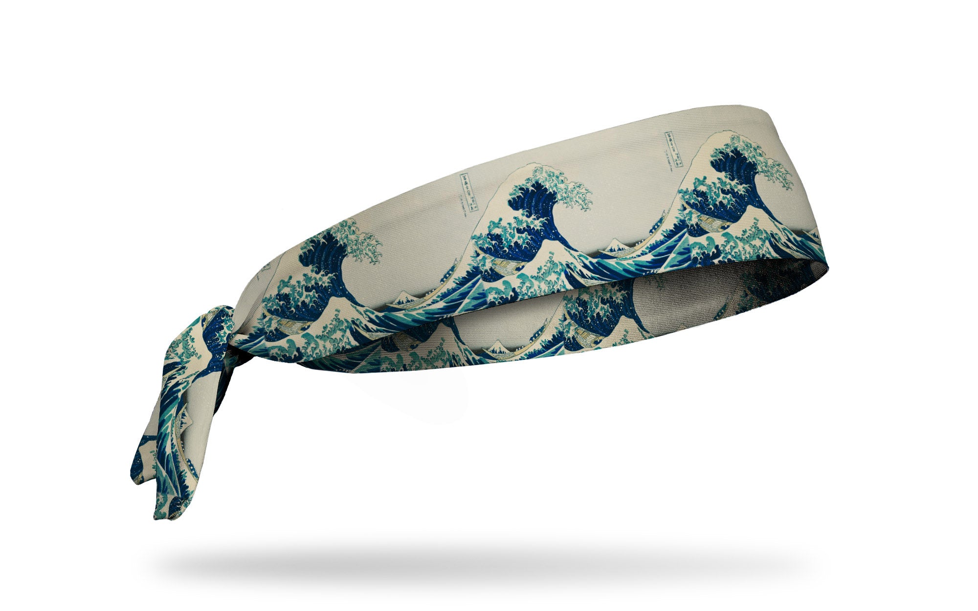 Hokusai Flex Tie Headband - Adjustable Soft Fabric Hair Band for Women & Men - Perfect for Yoga, Running, Workouts, and Everyday Use