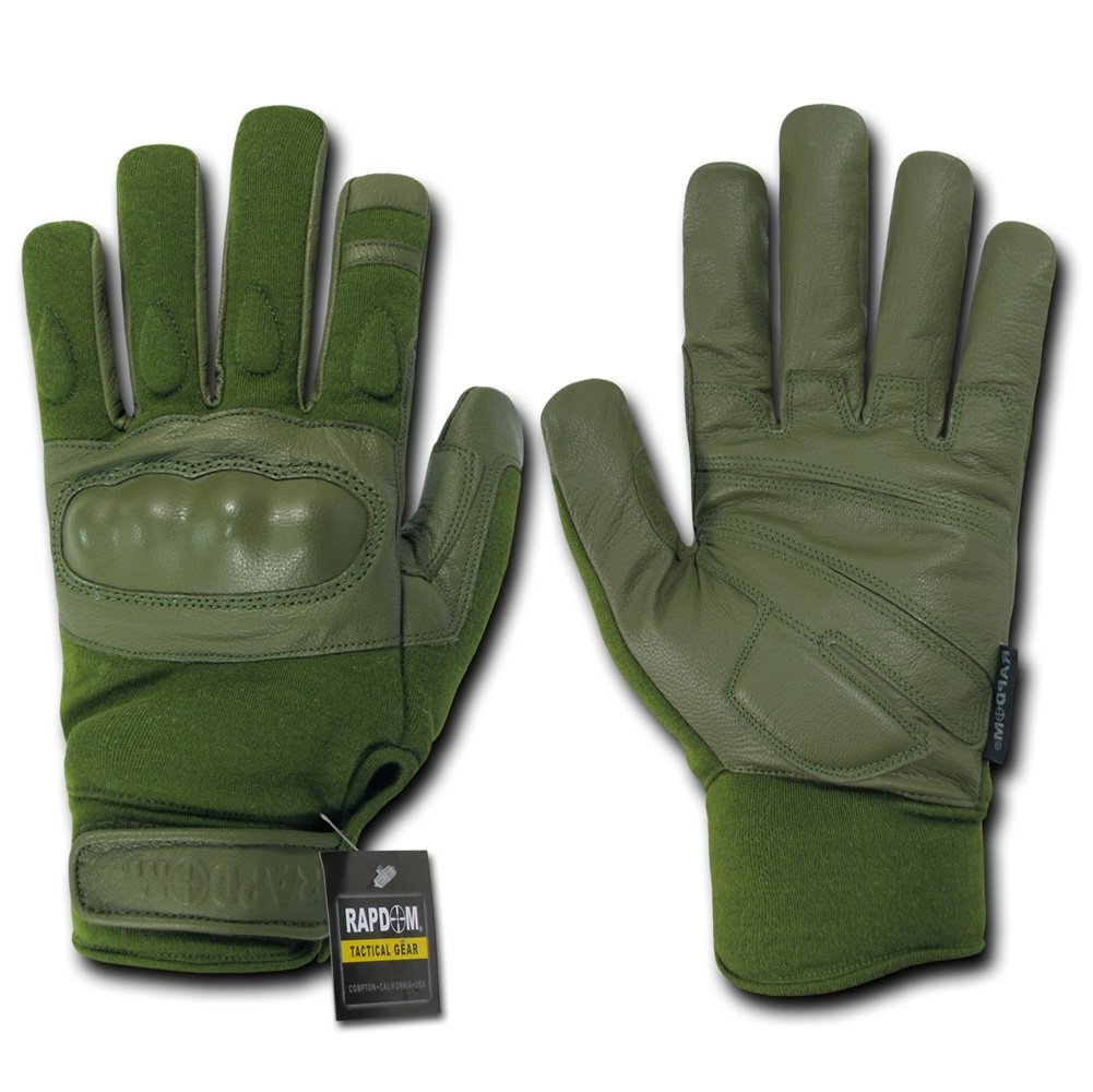 RAPDOM Tactical Nomex Knuckle Gloves - Military Grade Fire Resistant Gloves for Shooting, Motorcycling & Outdoor Activities