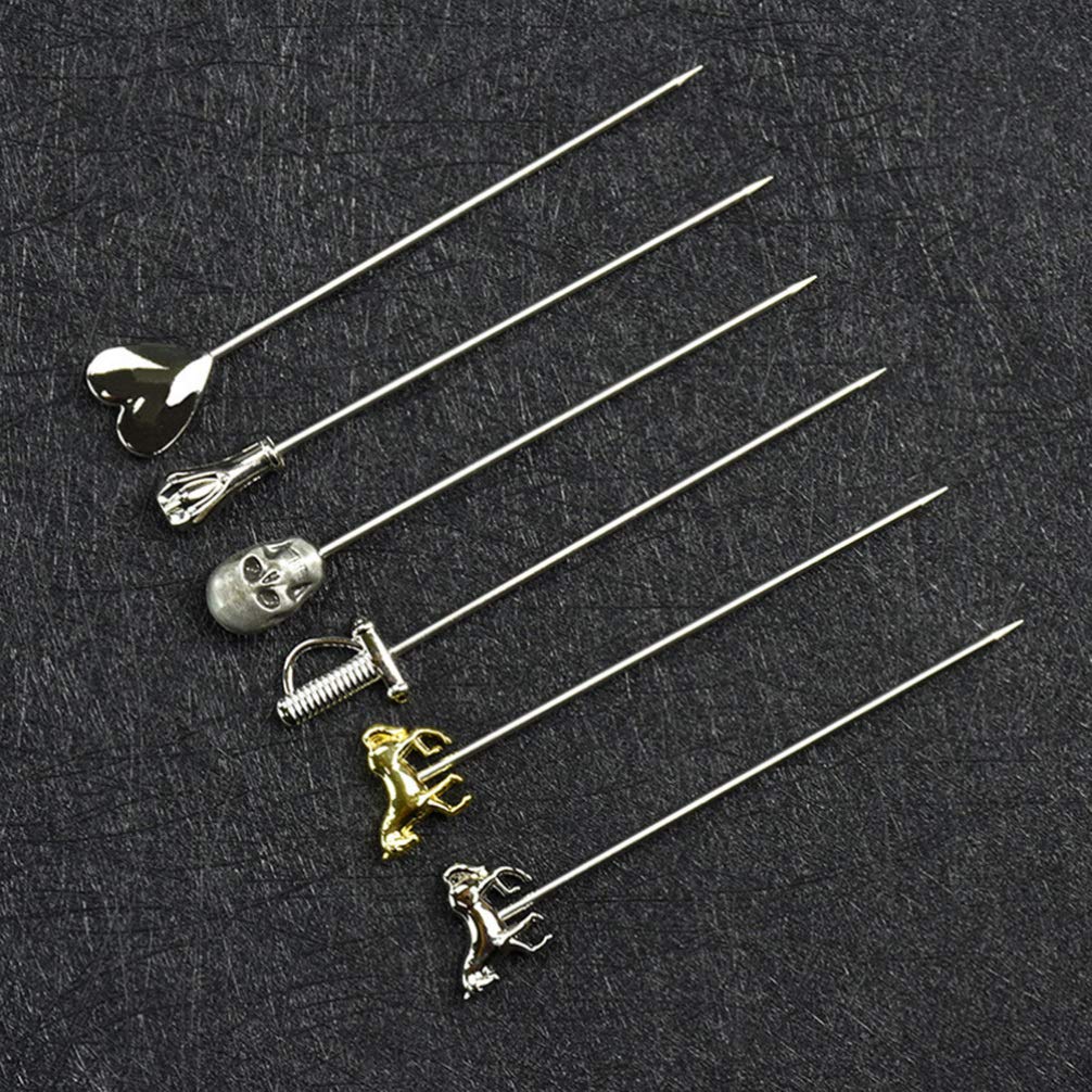 2-Pack Fruit Picks for Party Decorations - 6 Inch Cake Picks, Swizzle Sticks for Cocktails, Fruit Bowl Decor - Perfect for Birthday Parties, Weddings & Baby Showers