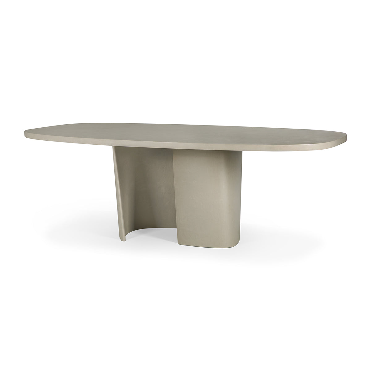Premium Canyon Concrete Outdoor Dining Table - Weather-Resistant & Durable Patio Furniture for Garden, Backyard, Poolside Dining & Entertaining