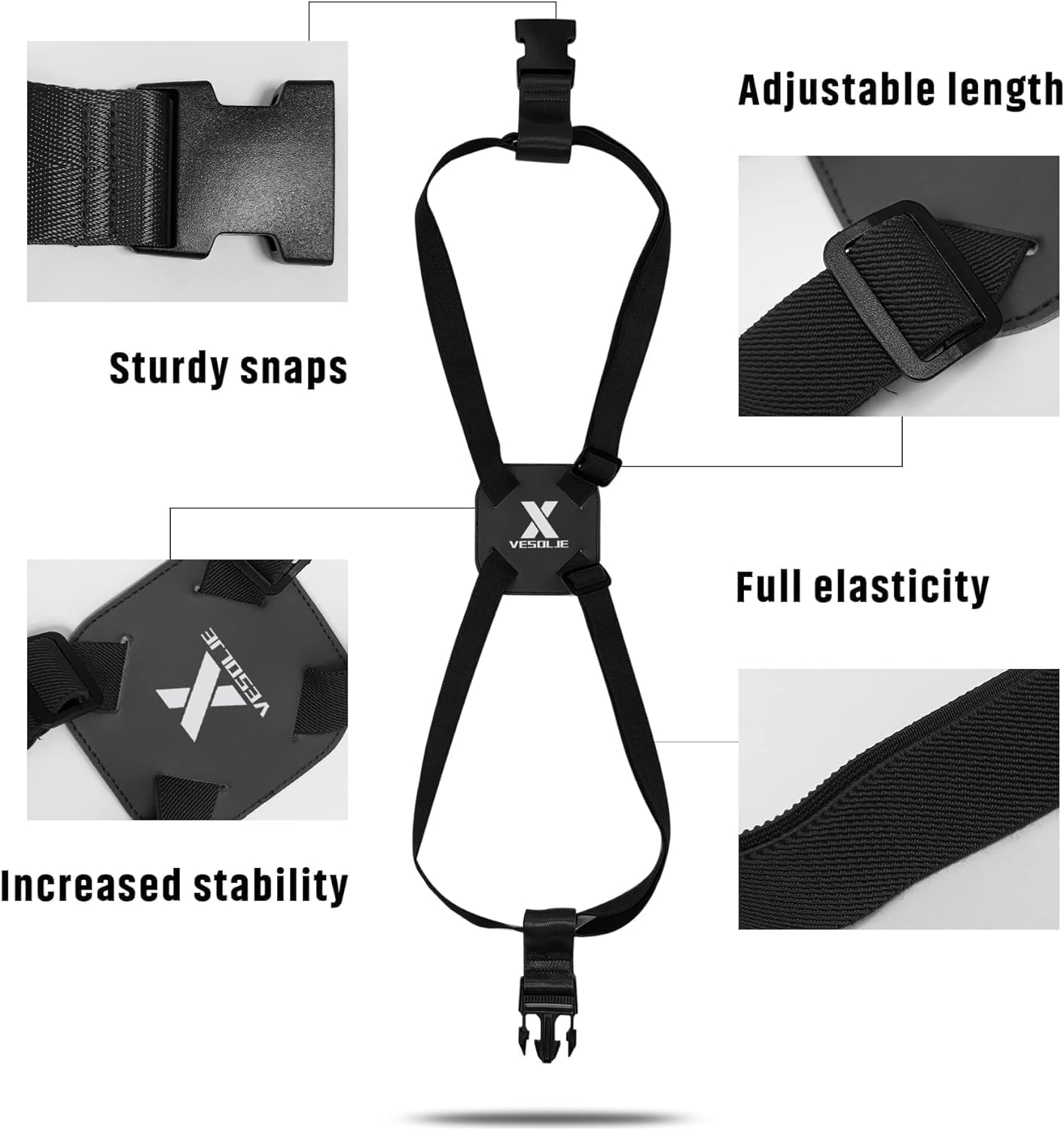 2-Pack TSA Approved Luggage Straps - Adjustable Bungee Belt for Large Suitcases, Travel Elastic Strap with Secure Buckles | Perfect for Airport Check-In, Cruise Vacations & Business Trips