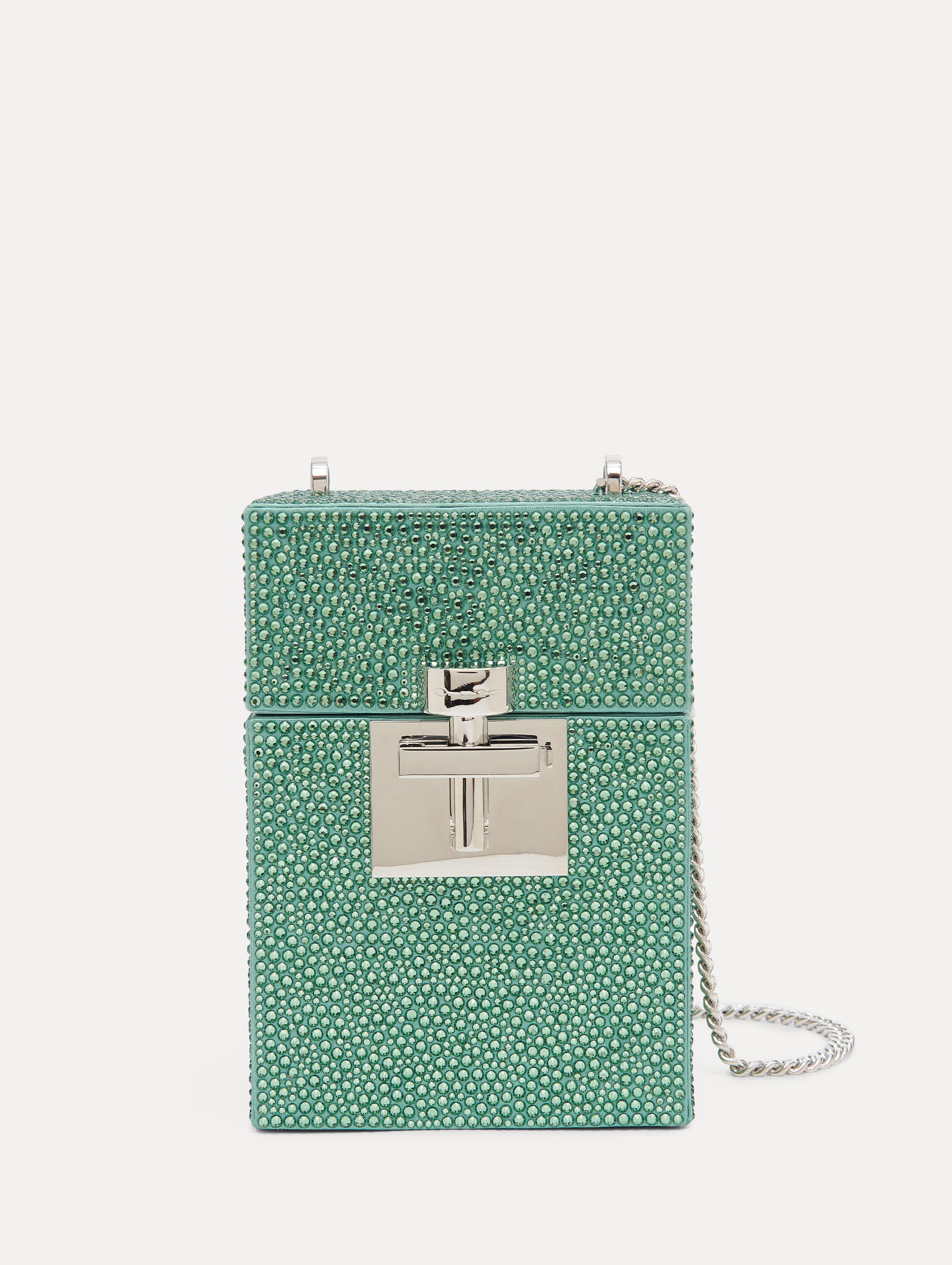 Crystal Pavé Alibi Top Handle Bag for Women - Elegant Evening Clutch with Rhinestone Embellishments | Perfect for Parties, Weddings & Special Occasions