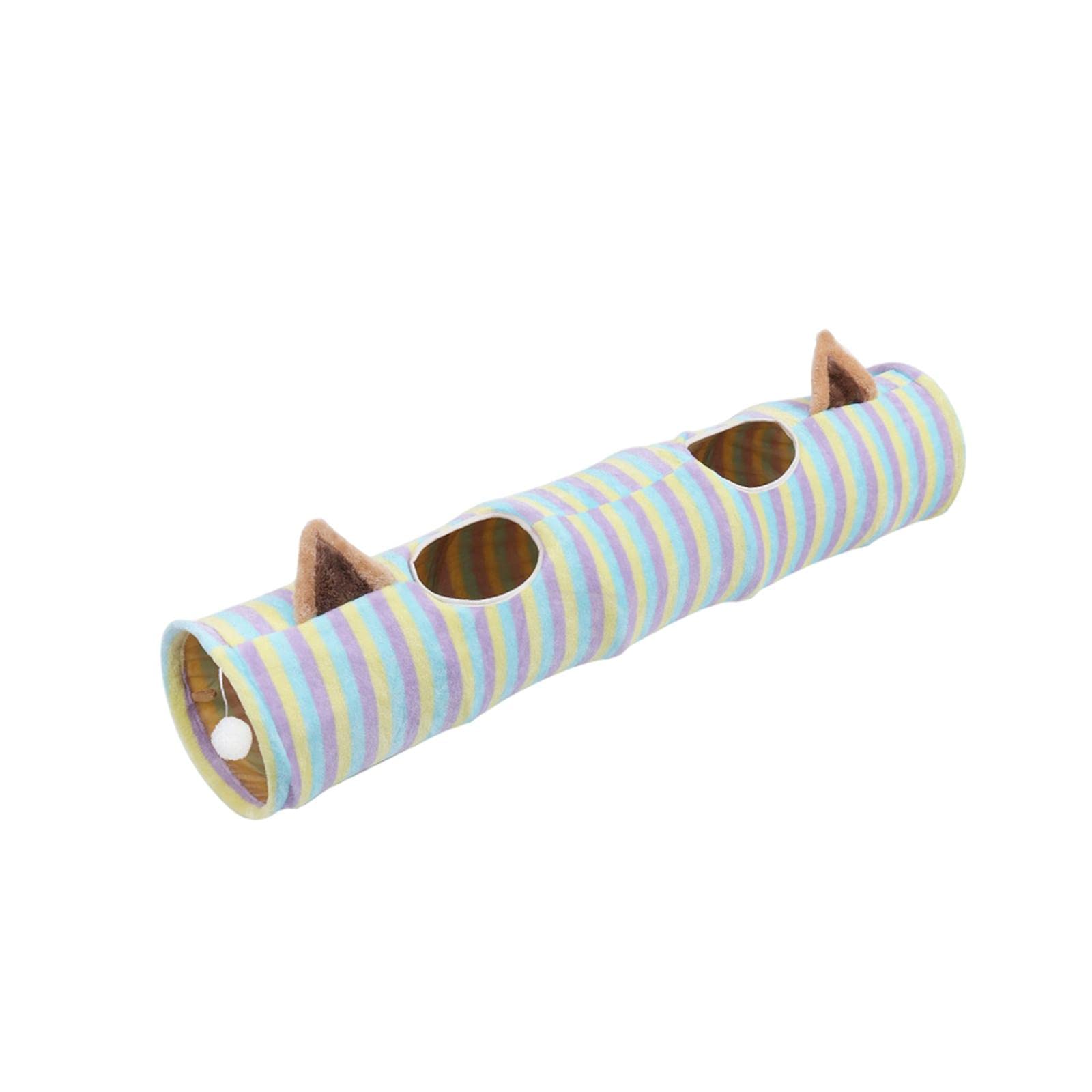 MagiDeal Collapsible Cat Tunnel Toy - Interactive Play Tube for Kittens, Puppies & Small Pets - Fun Indoor & Outdoor Play for Cats, Dogs & Rabbits