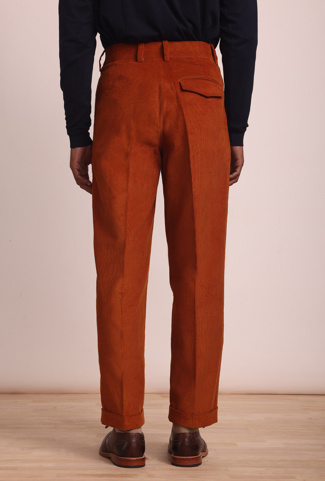 Men's Corduroy Pants - WADE Slim Fit Stretch Comfortable Casual Trousers for Work, Office & Everyday Wear