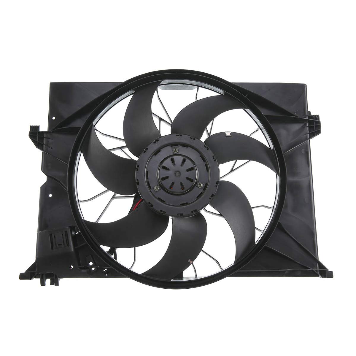 Premium Engine Radiator Cooling Fan Assembly for Mercedes-Benz C216 CL550 2007-2010 Coupe & W221 S350/S400/S450/S550 Sedan - Replacement Part #2219066500, 221906650028 - Perfect for Engine Cooling System Repair & Maintenance