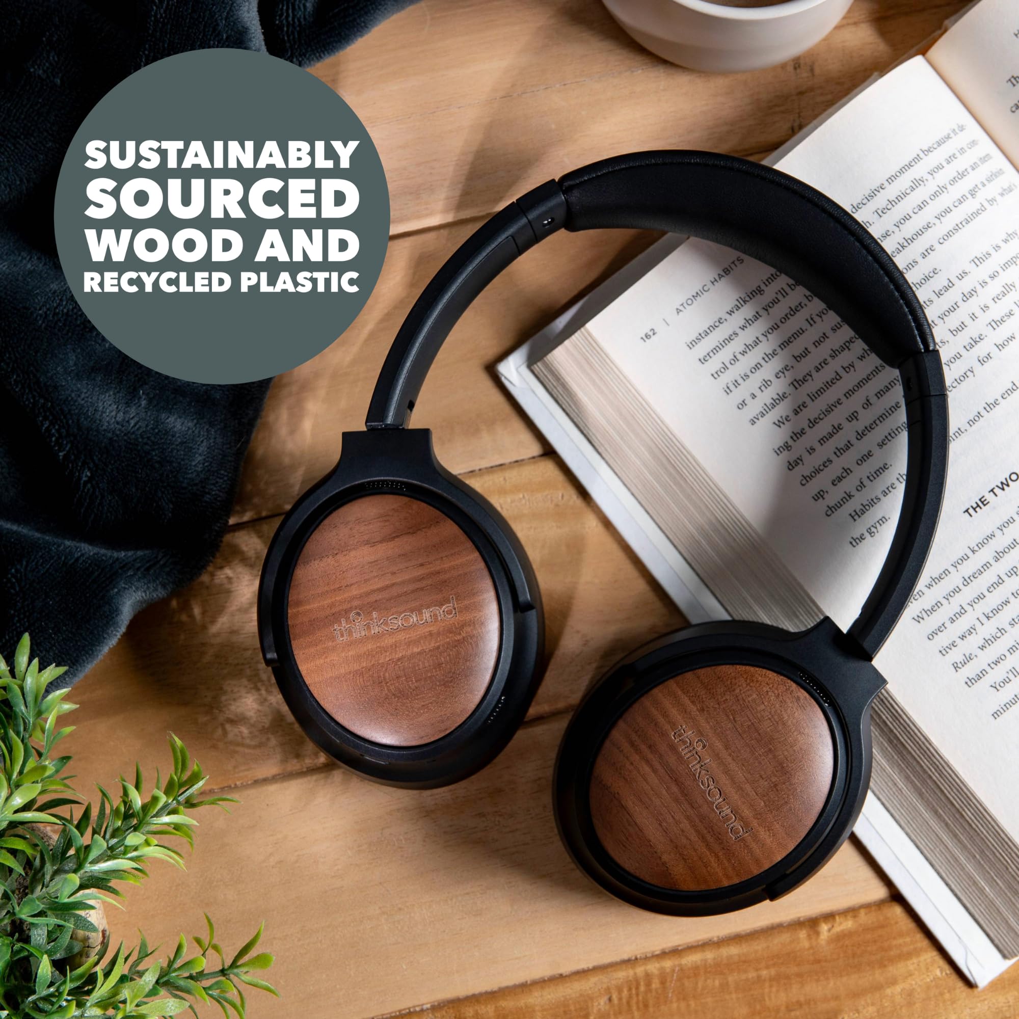 OV202W Over Ear Noise Cancelling Headphones with Hybrid ANC | 100+ Hours Playtime | HiFi Studio Monitor Headphones for Music Producers, Gym, Travel & Home Use | Perfect for Beats, Guitar, Bass & Audiophiles