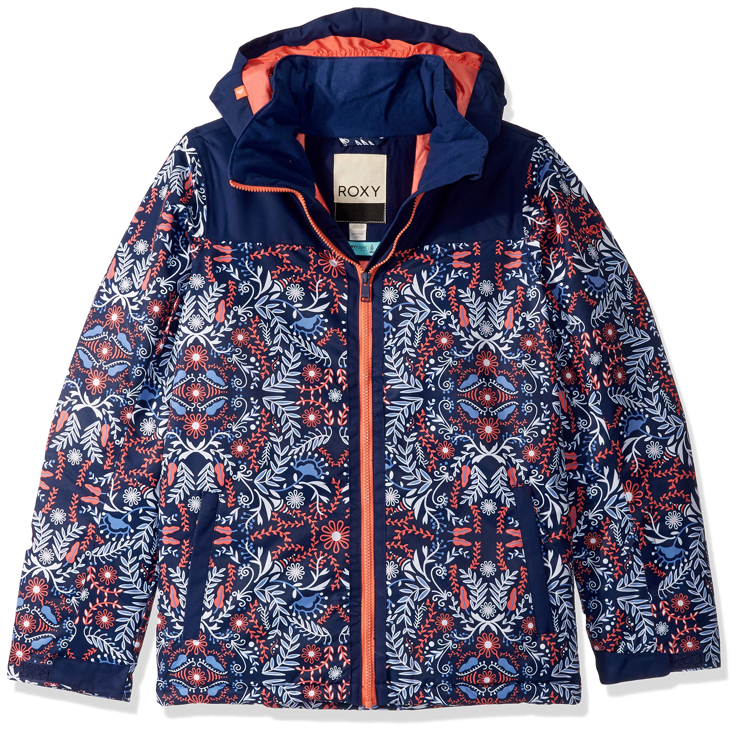 Roxy Big Delski Girls' Winter Jacket - Waterproof Snowboard Coat for Teen & Youth - Perfect for Skiing, Snowboarding & Outdoor Adventures